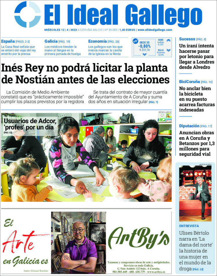 Portada de El Ideal Gallego (España)