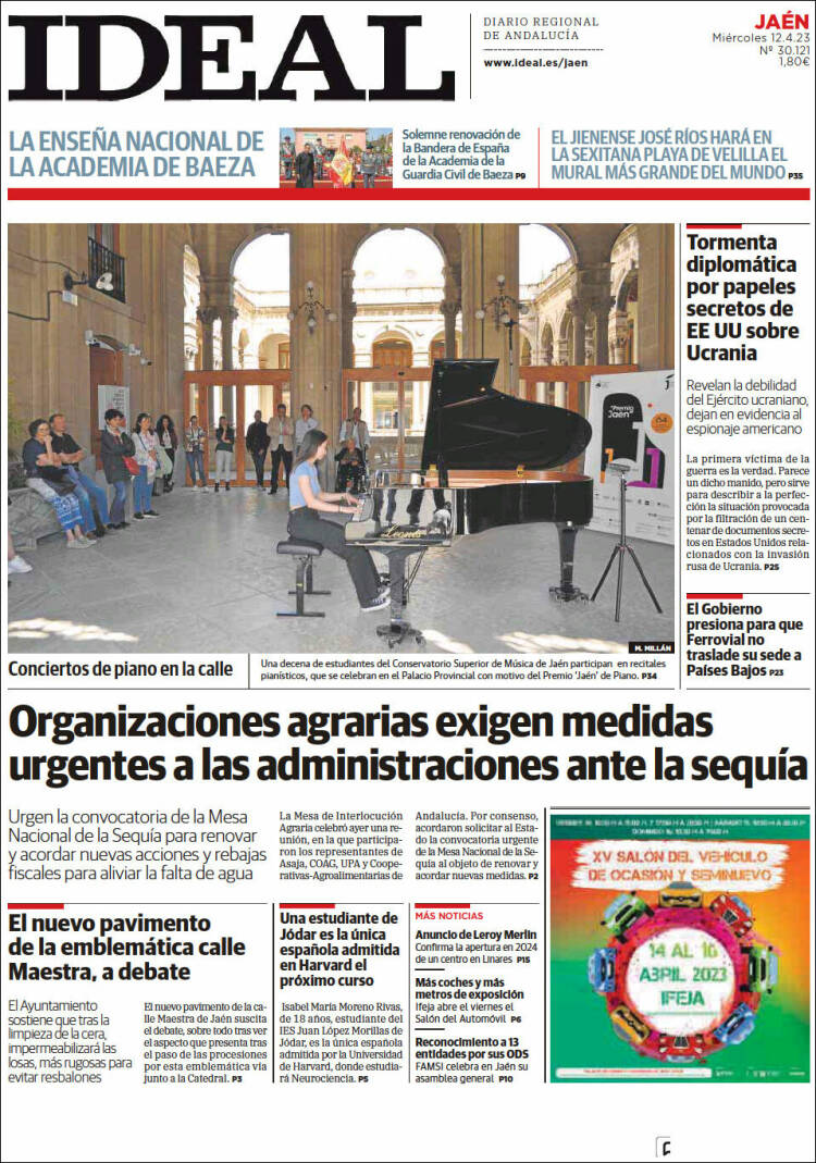 Portada de El Ideal de Jaén (España)