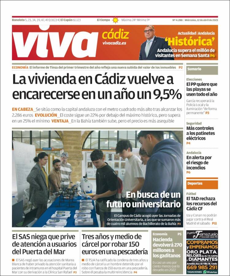 Portada de Información - Cadiz (España)