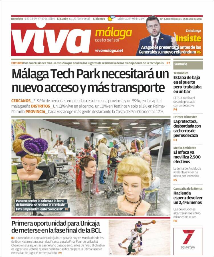 Portada de Viva Málaga (España)