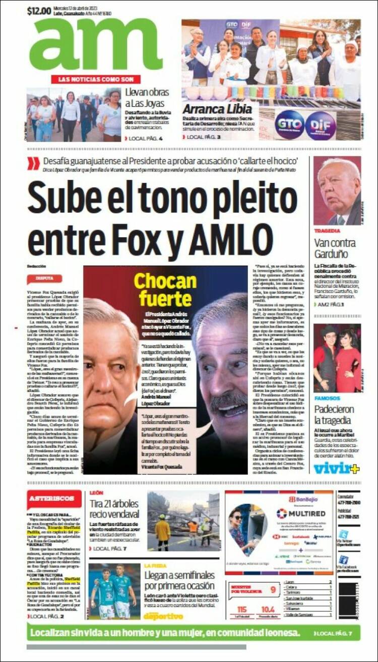 Portada de Al Día A.M. (México)