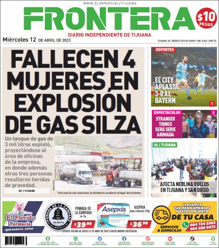 Portada de Frontera (México)