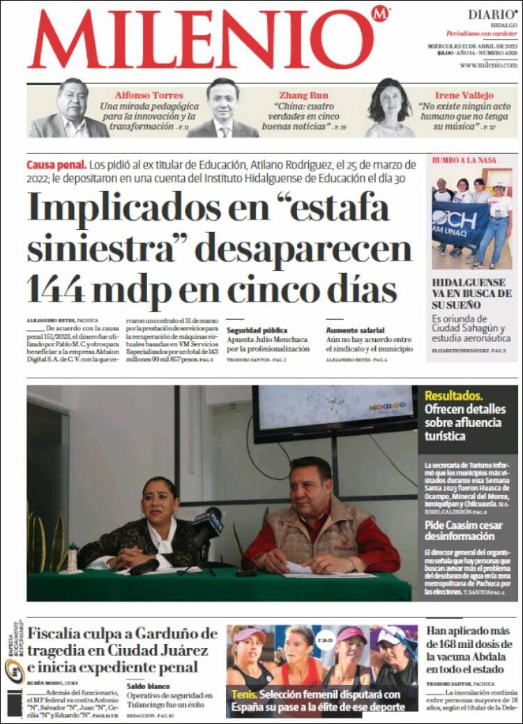 Portada de Milenio de Hidalgo (México)