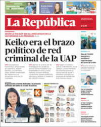 Portada de La Republica (Per&uacute;)