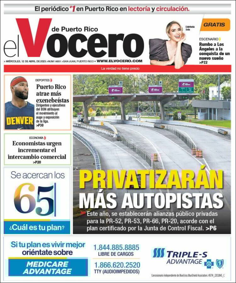 Portada de Vocero (Puerto Rico)