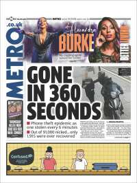 Portada de Metro (Reino Unido)