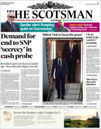 Portada de The Scotsman (Reino Unido)