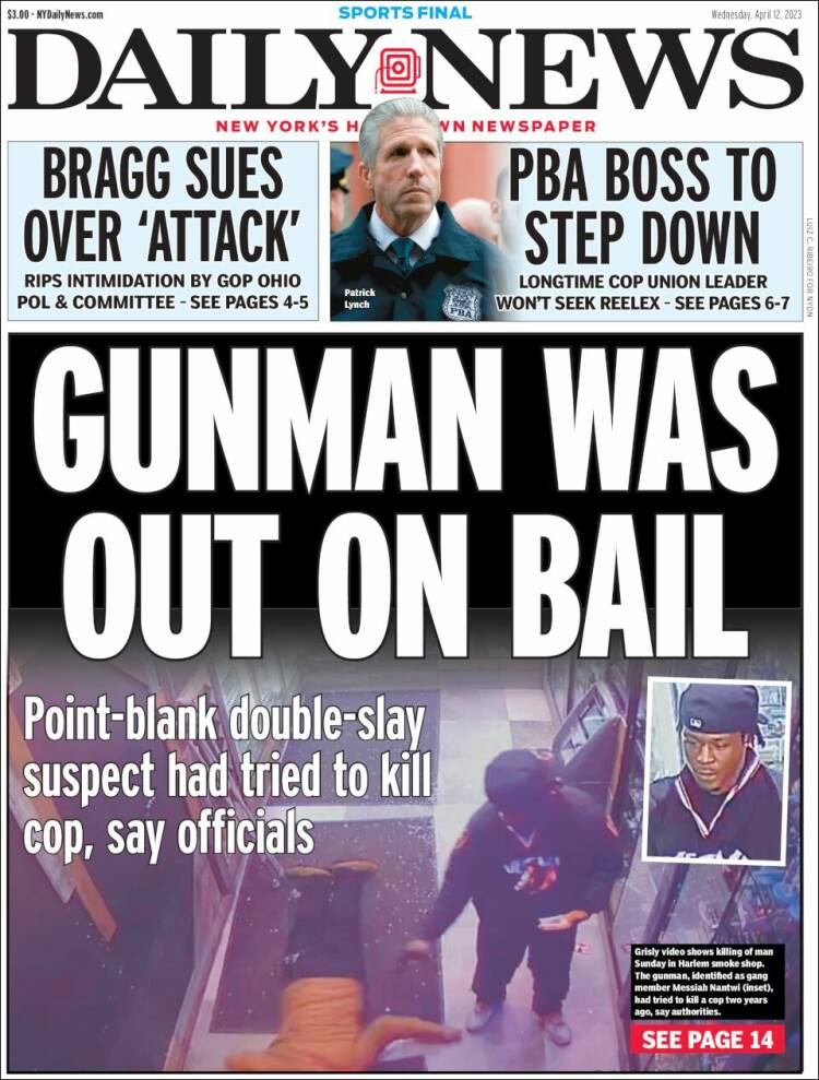 Portada de Daily News - New York (USA)