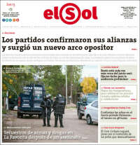 Portada de El Sol (Argentina)