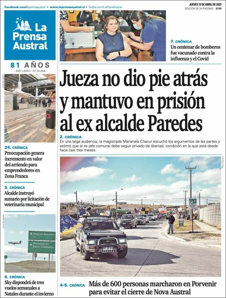 Portada de El Magallanes (Chile)