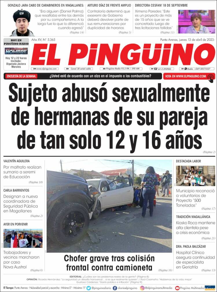 Portada de El Pingüino (Chile)