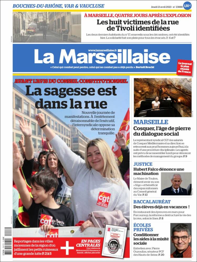 Portada de La Marseillaise (France)