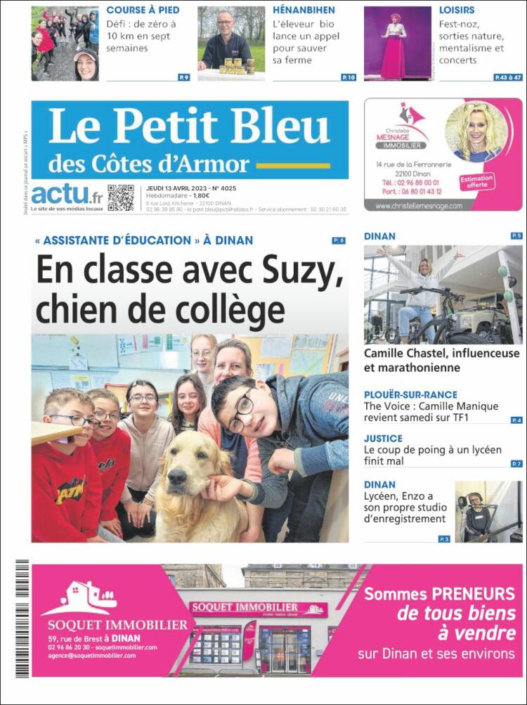 Portada de Le Petit Bleu (France)