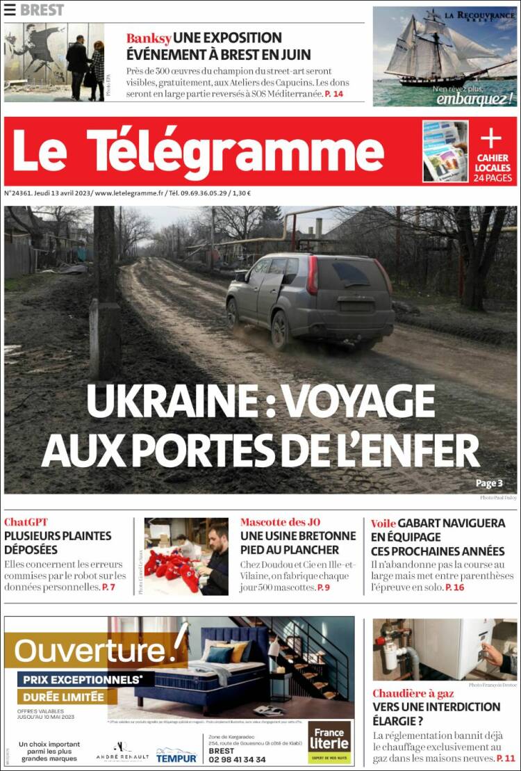 Portada de Télégramme (France)