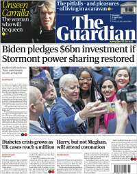 Portada de The Guardian (Reino Unido)