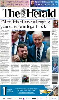Portada de The Herald (Reino Unido)