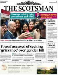 Portada de The Scotsman (Reino Unido)