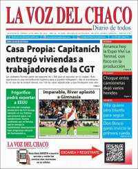 Portada de La Voz del Chaco (Argentina)