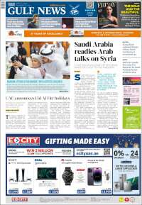 Portada de Gulf News (Asia-Pacífico)