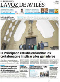 Portada de El Comercio - Avilés (Espagne)