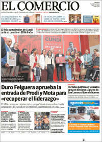 Portada de El Comercio - Gijón (Espagne)
