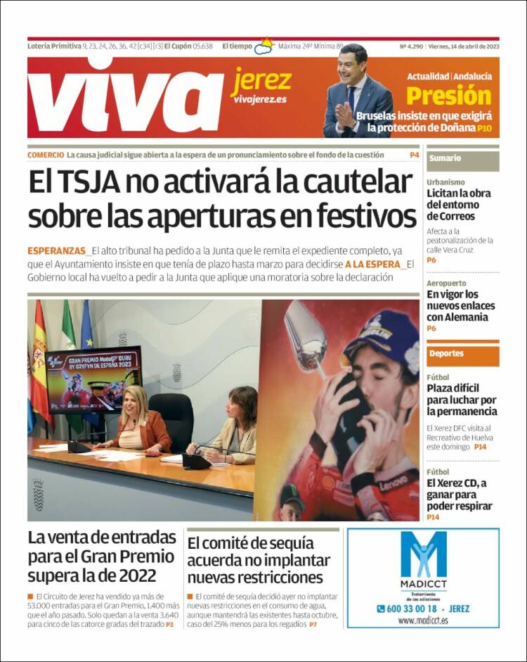 Portada de Información - Jerez (Espagne)