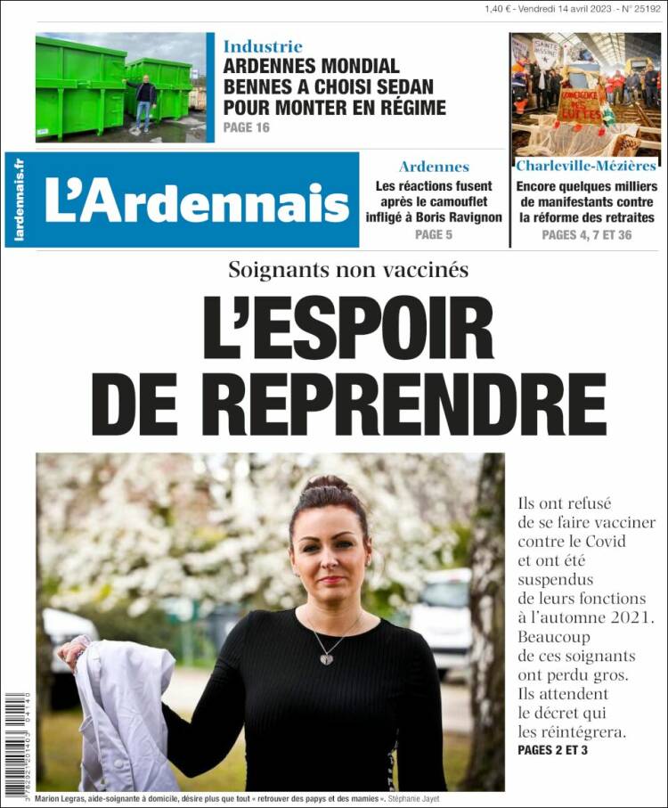 Portada de L'Ardenais (Francia)