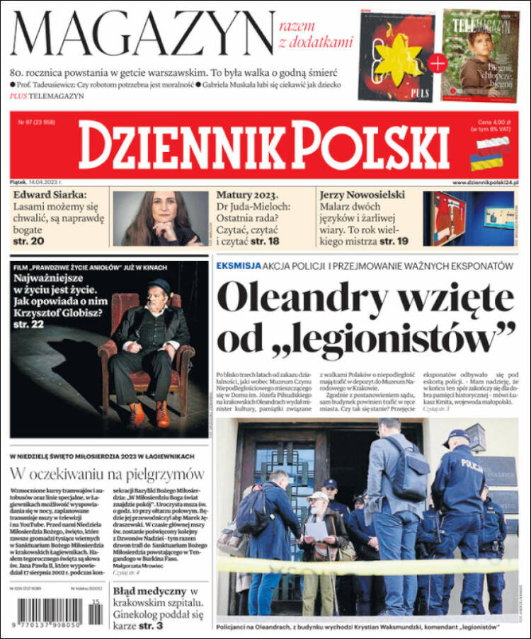 Portada de Dziennik (Polonia)