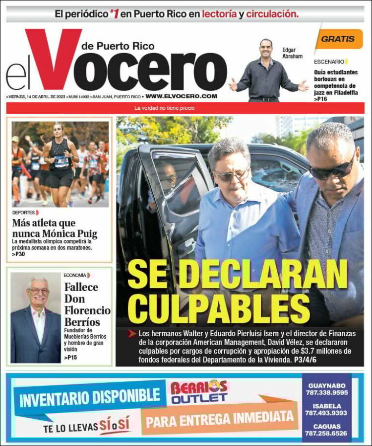 Portada de Vocero (Puerto Rico)
