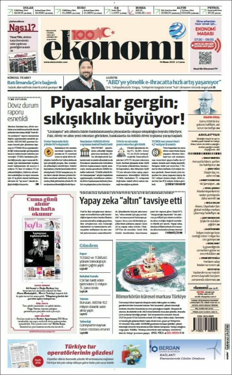 Portada de Dünya (Turqu&iacute;a)