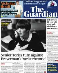 Portada de The Guardian (Reino Unido)