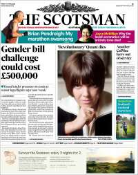 Portada de The Scotsman (Reino Unido)