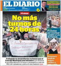 Portada de El Diario NY (USA)