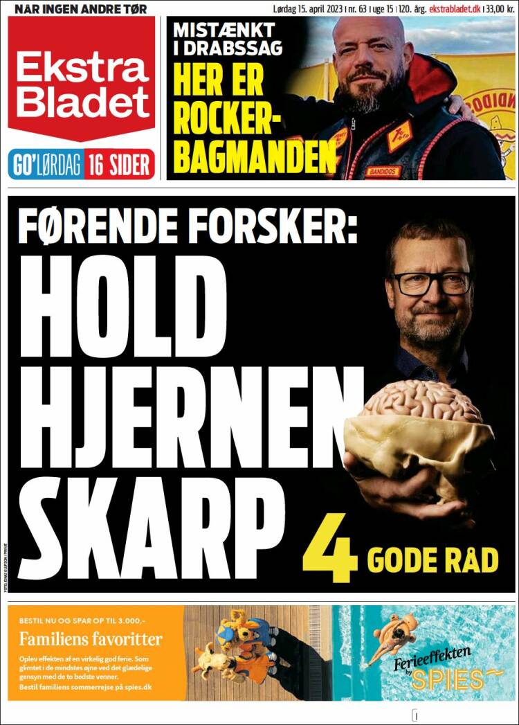 Portada de Ekstra Bladet (Dinamarca)