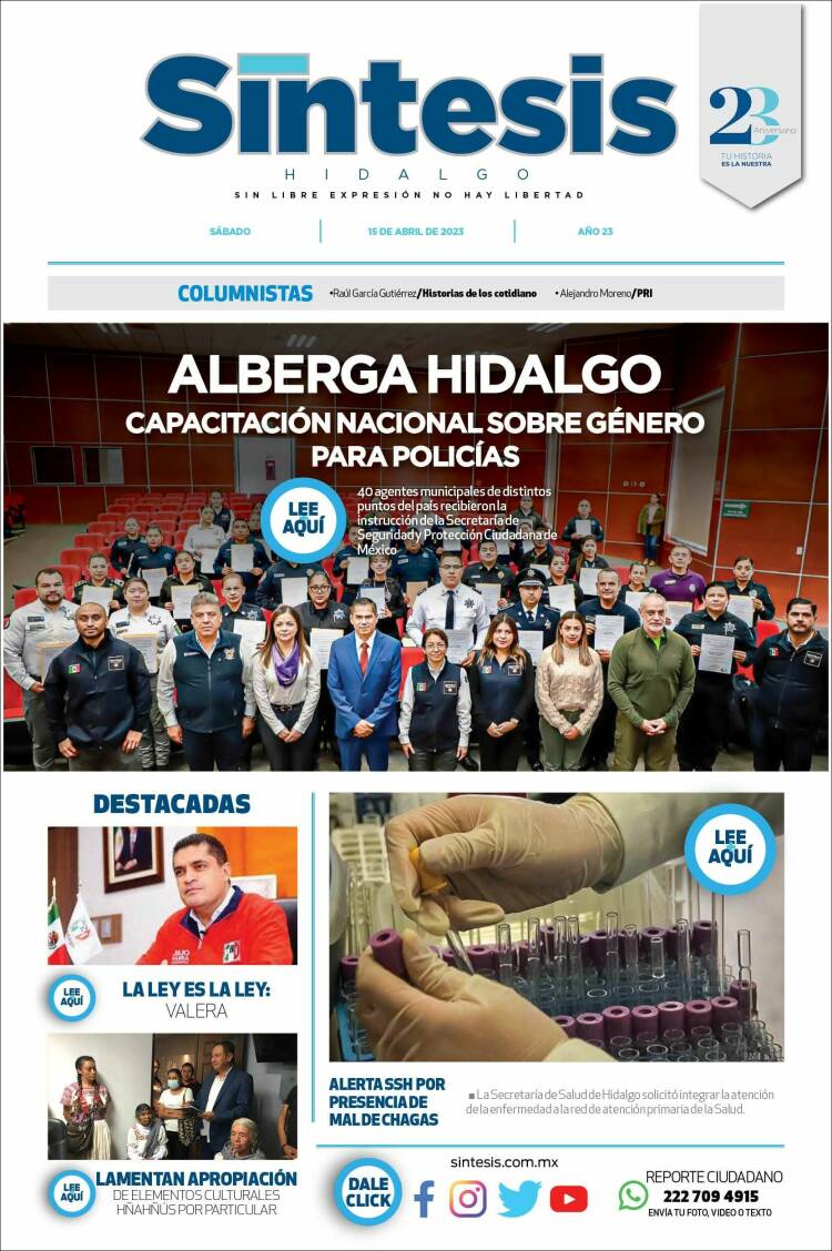 Portada de Sistesis - Hidalgo (M&eacute;xico)