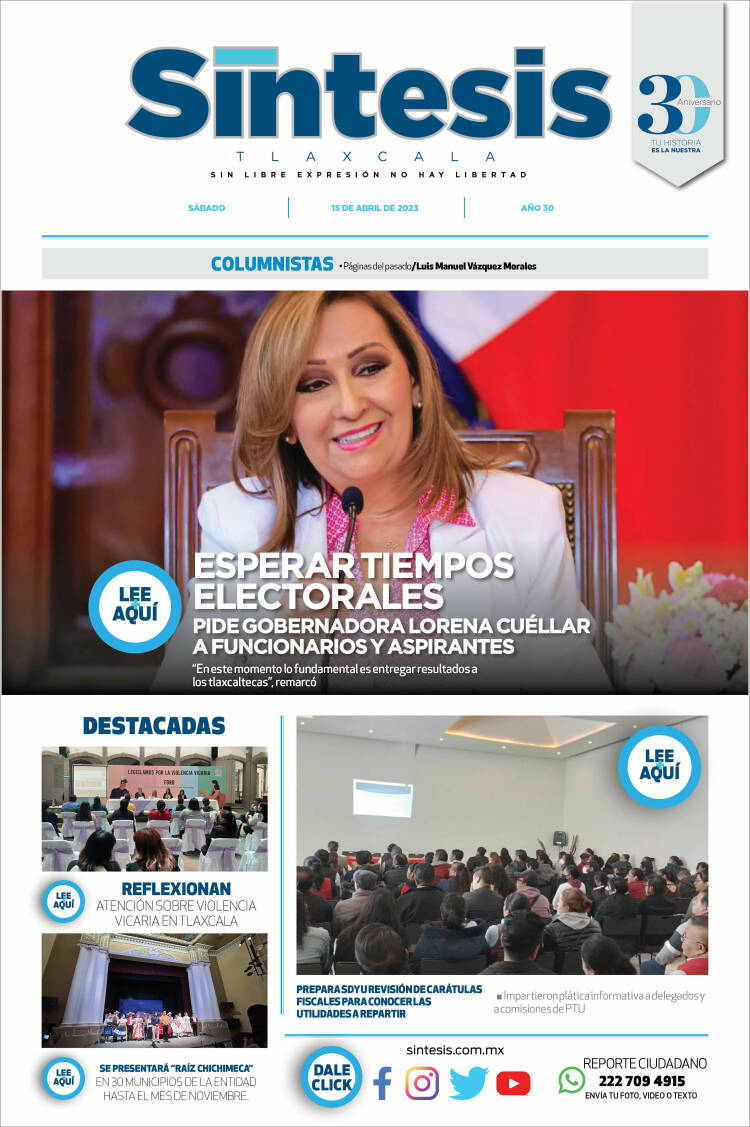 Portada de Síntesis de Tlaxcala (M&eacute;xico)