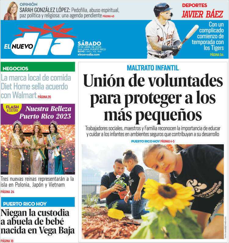 Portada de El Nuevo Día (Puerto Rico)