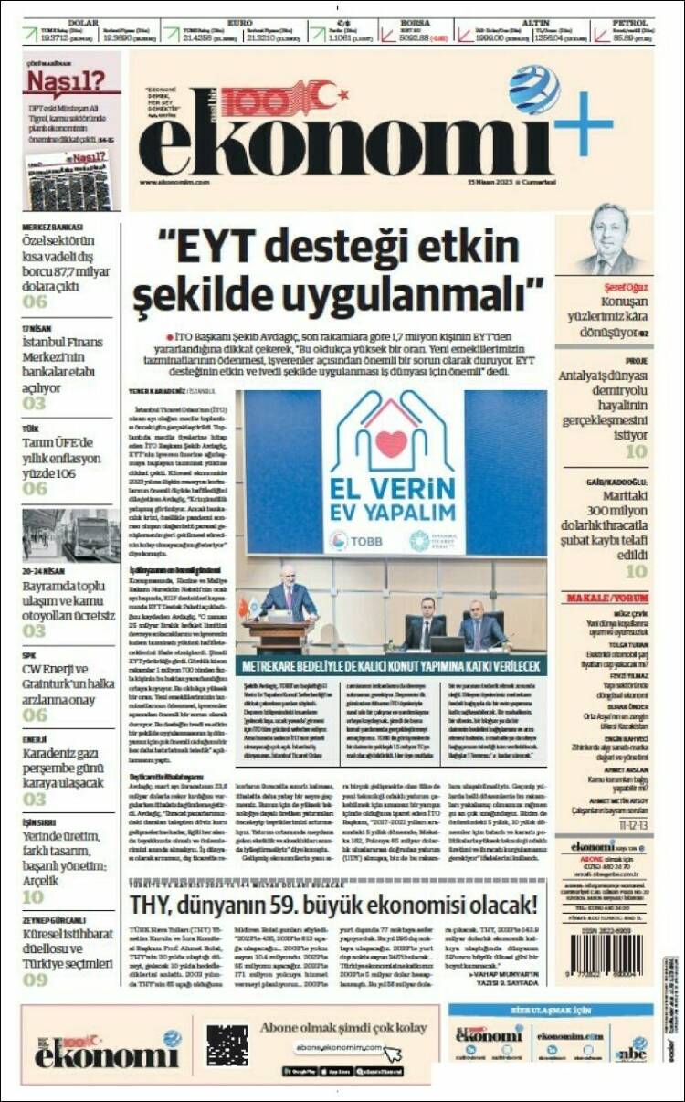 Portada de Dünya (Turqu&iacute;a)