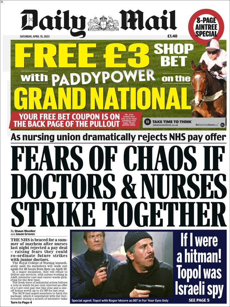 Portada de Daily Mail (United Kingdom)