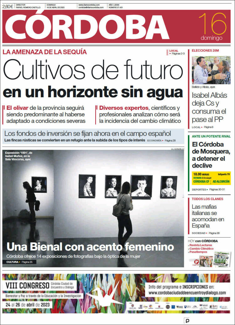Portada de Diario de Córdoba (España)