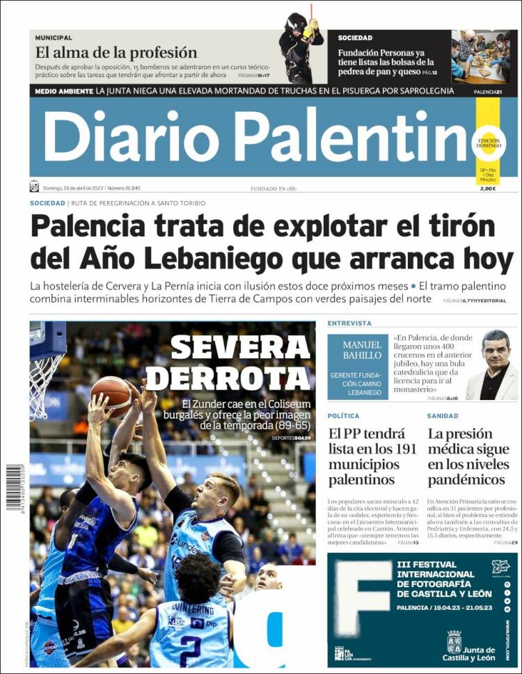 Portada de Diario Palentino (España)