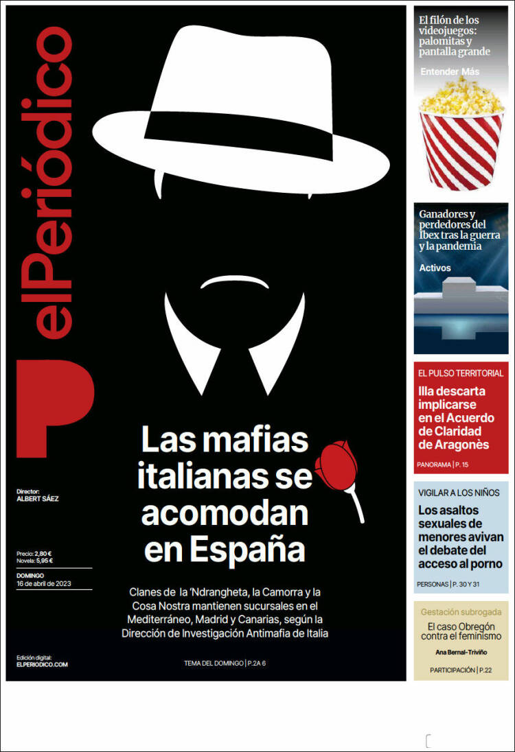 Portada de El Periódico (España)