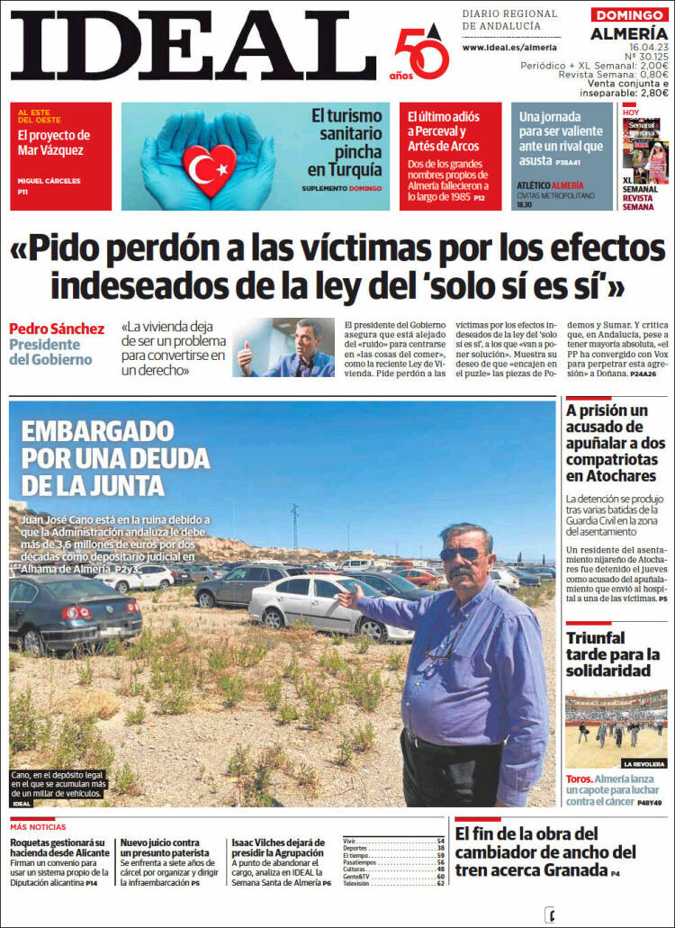 Portada de Ideal Almeria (España)