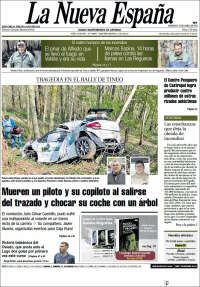 Portada de La Nueva España (España)
