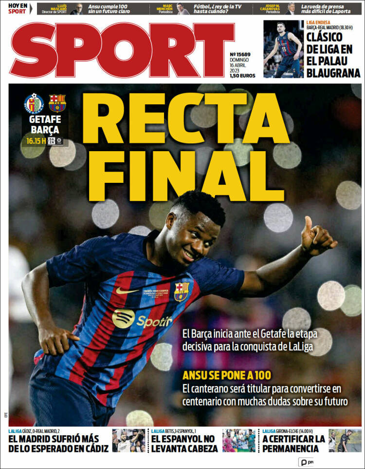 Portada de Sport (España)