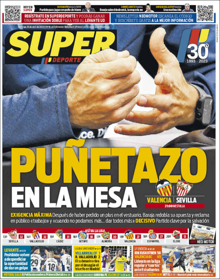 Portada de Superdeporte (España)