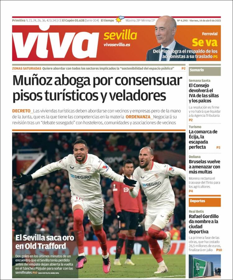 Portada de Viva Sevilla (España)