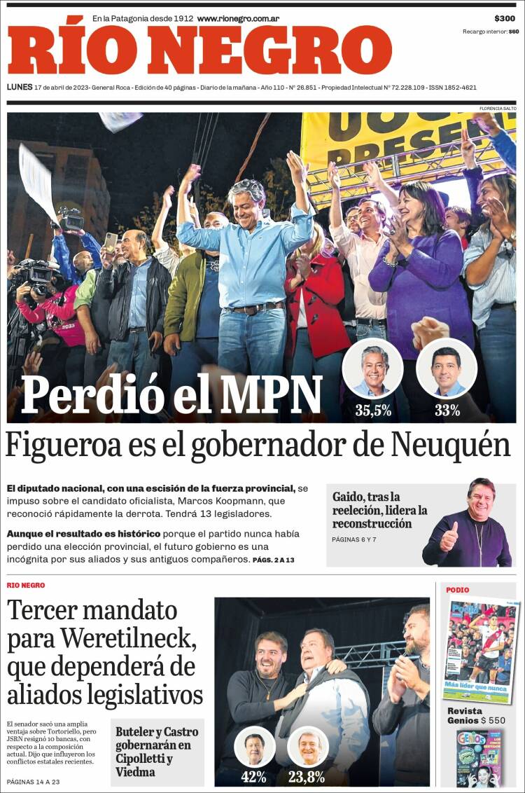 Portada de Rio Negro (Argentina)
