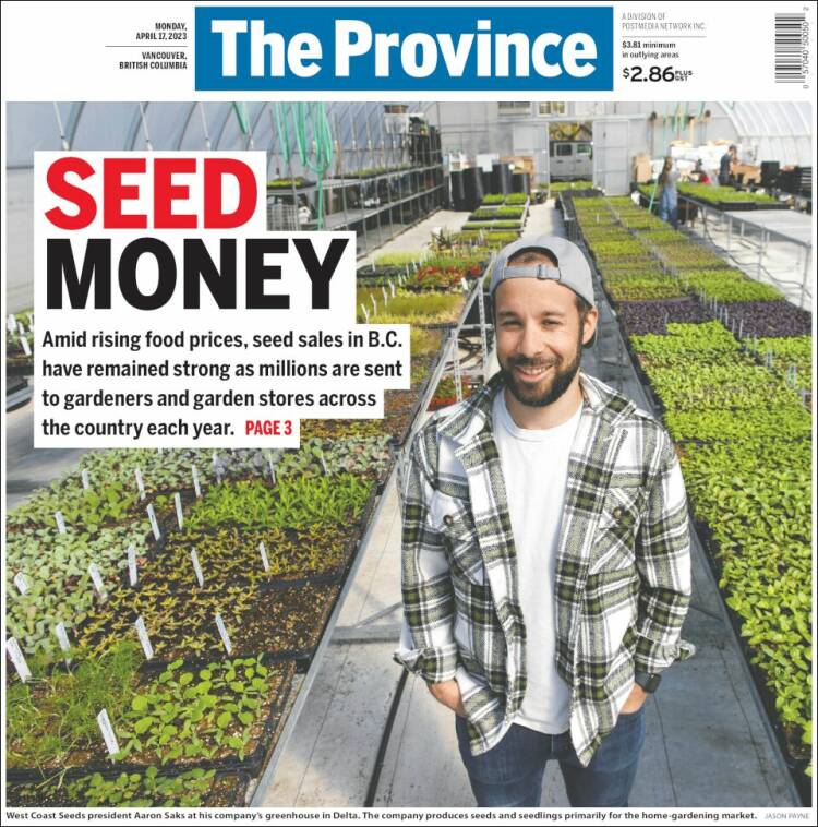 Portada de The Province (Canada)