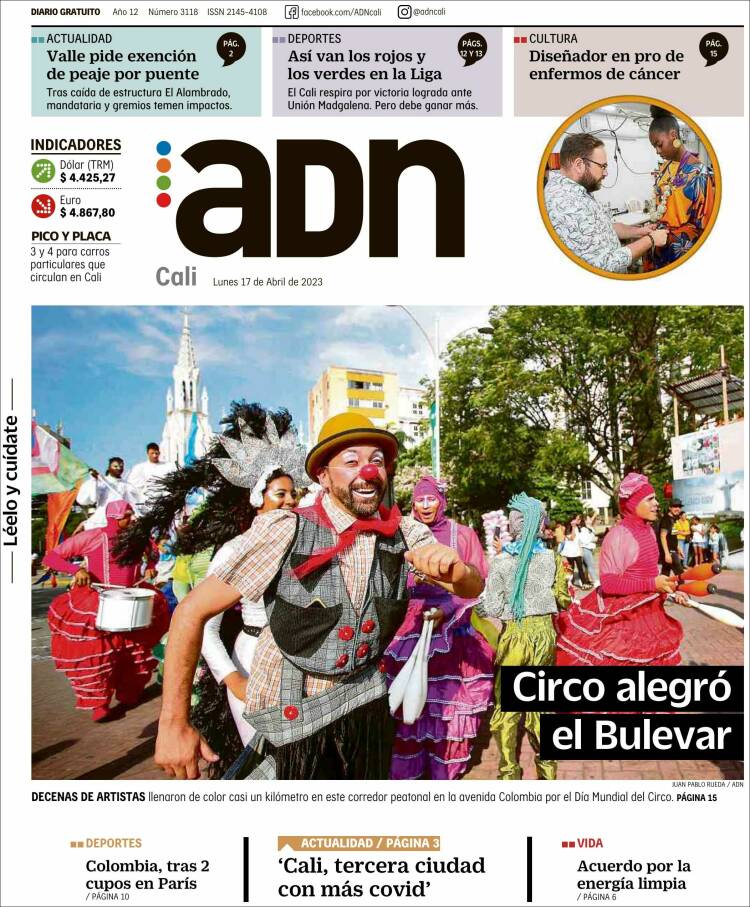 Portada de ADN - Cali (Colombia)